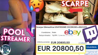 Streamer vende scarpe usate su Ebay GIOVANE RAGAZZA DIVENTA MILIONARIA BEST CLIP ASTA [upl. by Appleby]