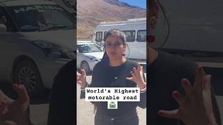 Worlds Highest Motorable Road 😍funny newshort tour mountains minivlog monetize movlogs [upl. by Shaefer]