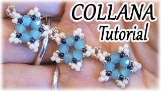 Tutorial collana  Come fare una collana di stelline fatta con perline  Tutorial perline [upl. by Sib329]