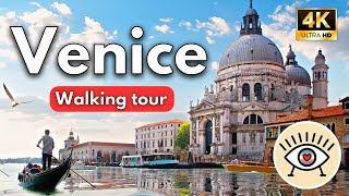 Venecia Italia 4KUHD quotWalking Tourquot  ¡Con Subtítulos  Recorrido a pie con historia  ASMR [upl. by Lyrrehs]