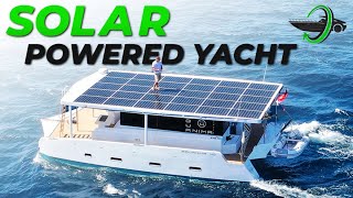 This Azura SOLAR Powered Yacht Can Stay On The Water All Day [upl. by Ecnerrat777]