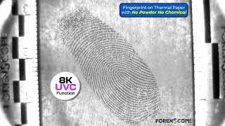 Latent Fingerprint Detection on Thermal Paper with 8K Tablet Without Any Powder or Chemicals [upl. by Neved]