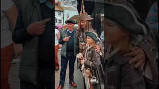 Brixham Pirate Festival 2023 short  Davy Jones Captains Beard Jack Sparrow [upl. by Center]