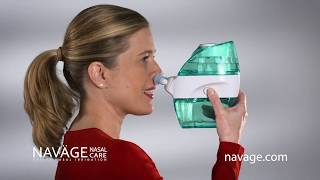 Naväge Nasal Care Flushes Allergens Mucus Dust and Germs [upl. by Yruam]