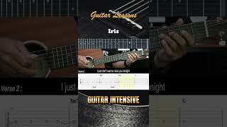 Goo Goo Dolls  Iris  EASY Guitar Lessons TAB  Guitar Tutorial [upl. by O'Dell]