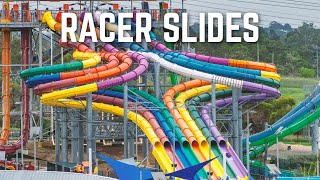 Fast RACER Water Slides Compilation  Dueling Waterslides [upl. by Blondell528]