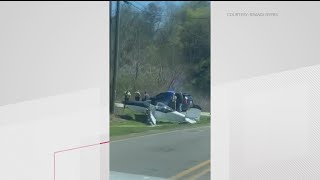 Pickens County plane landing on Highway 53 [upl. by Zonnya]