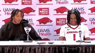 Keyon Menifield and Chandler Lawson speak to media following win over ACU [upl. by Oberg250]