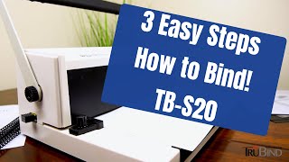 How to use TruBinds Manual Coil Binding Machine  TBS20  3 Easy Steps [upl. by Fabrienne]