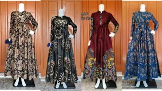 37 Trend Model Baju Gamis Batik Terbaru untuk Wanita Berhijab yang Modern dan Stylis [upl. by Ynattirb]