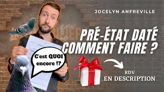 📝 COMMENT FAIRE UN PRÉÉTAT DATÉ [upl. by Lorrac]