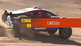 Dakar 2020  Stage 8 Wadi AlDawasir  Wadi AlDawasir  CarSSV Summary [upl. by Odele]