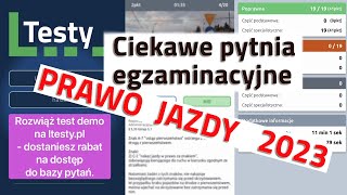 🛑Ciekawe pytania egzaminacyjne na prawo jazdy 2023🛑 [upl. by Aehcim]