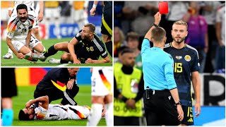 Ryan Porteous red card for Ilkay Gundogan in Germany vs Scotland Euro 2024 [upl. by Lingwood]