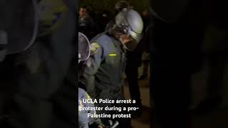 UCLA Police arrested 25 proPalestine protesters during an hours long protest at UCLA [upl. by Pang]