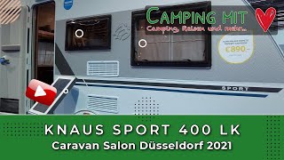 Knaus Sport 400 LK  Caravan Salon 2021 Düsseldorf  Wohnwagen Vorstellung [upl. by Rafaellle]