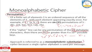 Monoalphabetic Cipher [upl. by Hatokad]