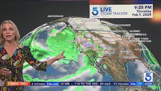 Heavy rain headed for Southern California flooding possible [upl. by Narrad598]