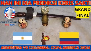 ARGENTINA VS COLOMBIA  FINAL COPA AMERICA 2024  PREDIKSI KERI SAKTI [upl. by Sillert]