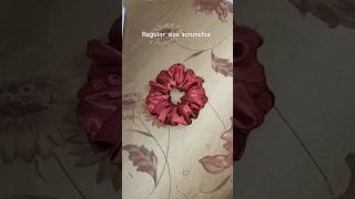 How to make scrunchie at home ❤️ unique diy handmade hairaccessory tutorial ytshorts🥰 [upl. by Iila]