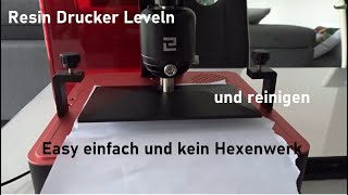 Resin Drucker leveln Bauteile entfernen und danach das ganze reinigen So einfach ist es [upl. by Bunker]