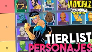 LOS MEJORES PERSONAJES TIERLIST INVINCIBLE GUARDIAN THE GLOBE ESPAÑOL [upl. by Mackay]