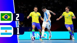 ¡BRASIL CAMPEÓN DEL MUNDO BRASIL 2 ARGENTINA 1 ⚽ FINAL  MUNDIAL DE FUTSAL 2024  REY DEPORTIVO [upl. by Ettenyar]