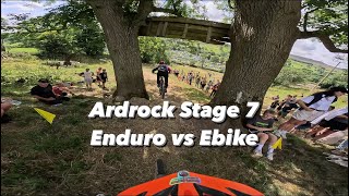 Ardrock Enduro 2024 Stage 7 Enduro vs Ebike [upl. by Hannej]