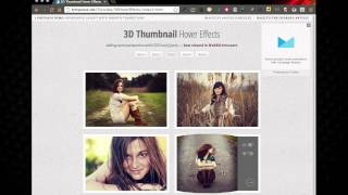 3D Thumbnail Hover Effects Using CSS3 and jQuery [upl. by Aiset]