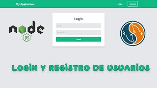 Crear Login y Registro con Nodejs y Mysql  2022 [upl. by Mattah858]