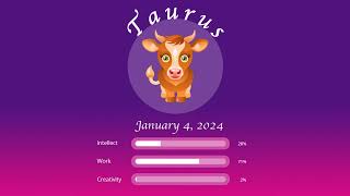 Taurus horoscope for January 4 2024 [upl. by Sarene]