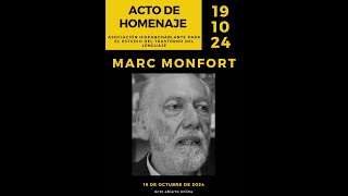 Acto de homenaje a Marc Monfort [upl. by Shanleigh]