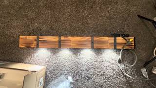 Wooden led pendant lamp from Home Depot unboxed [upl. by Seldon]