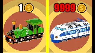 IS THIS MOST FASTEST TRAIN EVOLUTION All Trains Unlocked in Merge Train 9999 Level Train [upl. by Perkins]