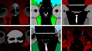 Incredibox Sprunki  Every BLACK in Different Mods  V2 [upl. by Nalyr]