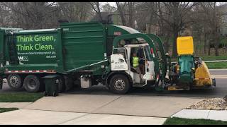 Waste Management Garbage Trucks in Action garbagetrucks trashtruck garbagecollection [upl. by Hussar138]