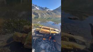 Doğal Taş Üstünde Kırmızı Benekli Alabalık 🏔️🐟  Cooking red spotted trout on natural stone [upl. by Manheim]