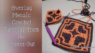 Overlay Mosaic Crochet from the CenterOut Tutorial [upl. by Tertius]