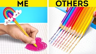 CRAZIEST SCHOOL HACKS TO BECOME POPULAR  Genius DIY School And Creative Girly Tricks By 123 GO [upl. by Campman379]