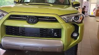 Got another hot one for you guys 2023 TRD OFF ROAD 4Runner in Lime Rush [upl. by Ettebab]