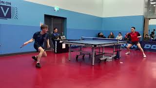 Liam McTiernan vs Luc Miller Table Tennis Senior British League Championship 202324 [upl. by Irolav]