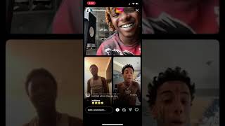 Flyysoulja on live with jackboy getting pressed😳🤣🤣 [upl. by Nednarb864]