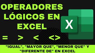 Tipos de operadores en Excel [upl. by Wickner]