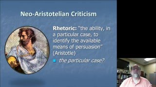 Neo Aristotelian Criticism Part 1 Context [upl. by Urdna]