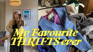 A BIG Fat Thrifting Haul  Charity shops UK  Oxfam Age UK Vinted amp Depop Haul [upl. by Ashjian]