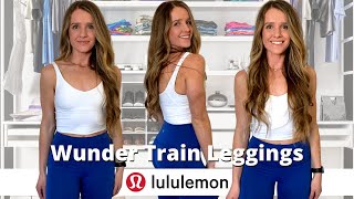 LULULEMON WUNDER TRAIN LEGGING REVIEW  Best leggings ever [upl. by Annoyed518]