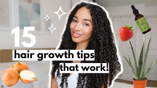 15 Hair Growth Tips that work [upl. by Philipines]