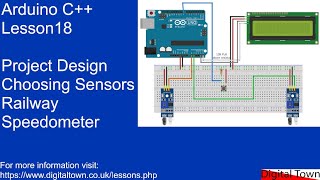 116 Arduino C Lesson 18 Project design choosing sensors to build a model railway speedometer [upl. by Nois]