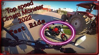 Top Speed Test Ride Cimatti Monster 2022 السرعة القصوى [upl. by Crisey]