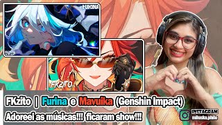 Reagindo a FKZITO  FURINA E MAVUIKA  Genshin Impact [upl. by Yggam]